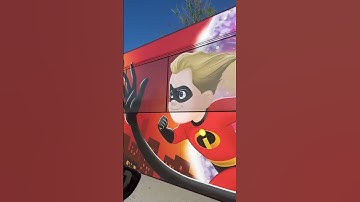 Thumbnail of The Incredibles #disney #bus #transportation #shorts #incredible #theincredibles #vacation #travel