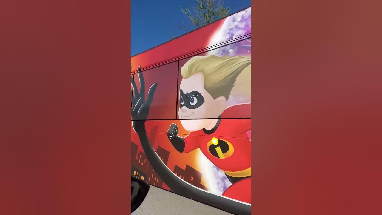 The Incredibles #disney #bus #transportation #shorts #incredible #theincredibles #vacation #travel