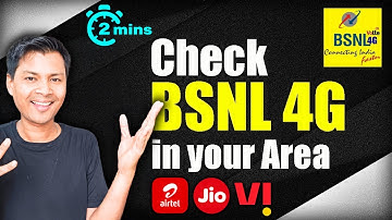 How to check BSNL 4G coverage in my Area ? How to know which is the best network in my area ? Hindi