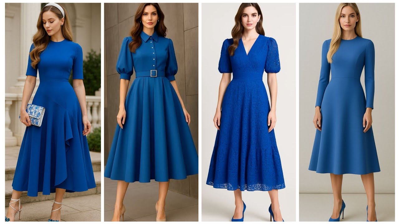 blue dress youtube DRESSES That Will Have EVERYONE Staring 😍💙 (Elegant & Classy Looks) Size:42DDD LEMON50 silk grad dresses A