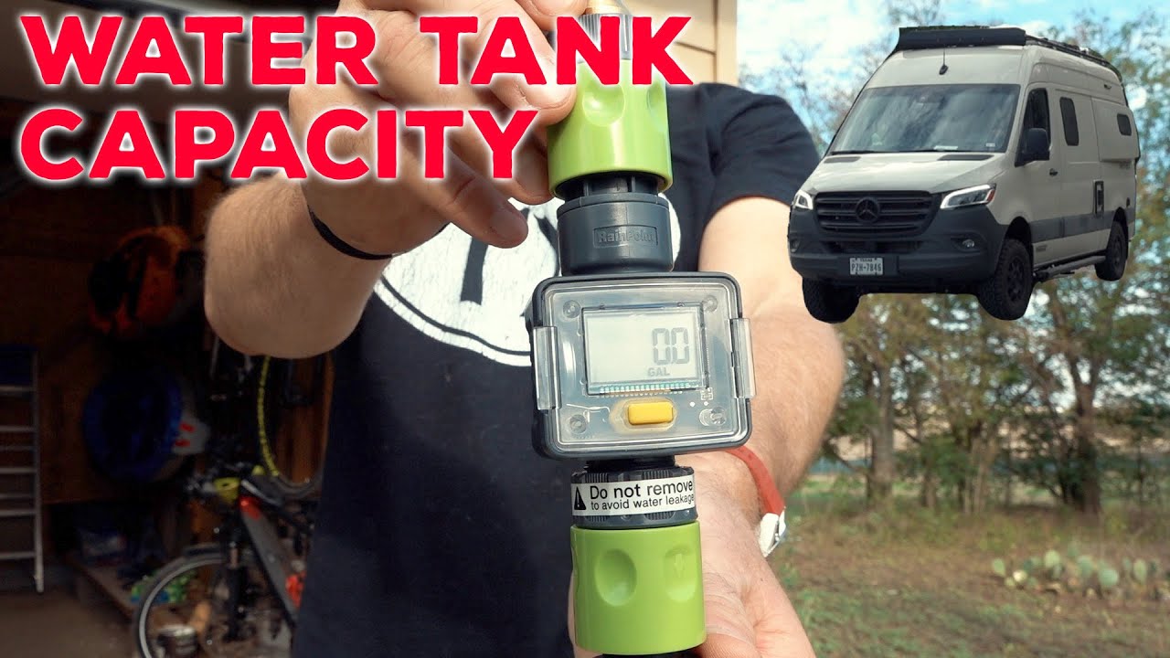 Measured Water Tank Capacity Winnebago Revel YouTube