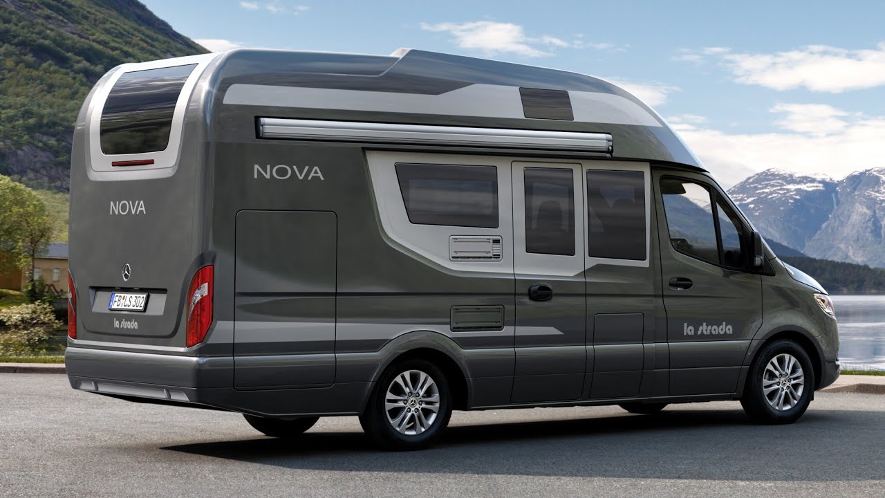 Almost 1 ton payload! GRP Monocock Motorhome 2023 La Strada Nova M. Makes  many things very different 