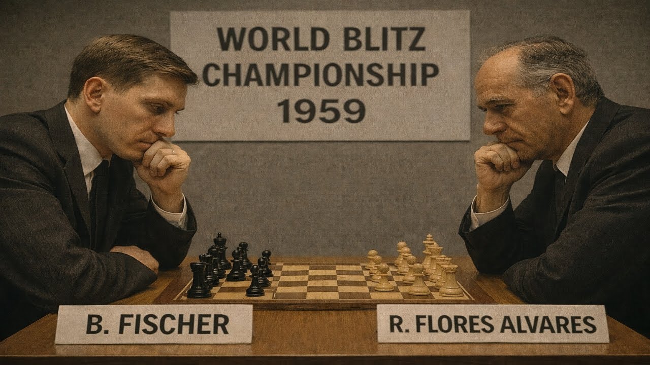 Bobby Fischer vs Rodrigo Flores Alvarez • Santiago 1959 | Full Game & Analysis