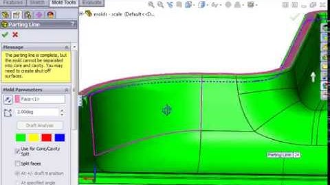 01 Mold Tools   Core and Cavity   04 Parting Lines