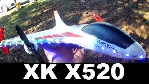 XK X520 BIND TO JUMPER ? Brushless VTOL Vertical Takeoff RC Airplane Review