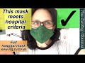 How to Make a hospital approved surgical mask / meets hospital criteria / filter pocket protection