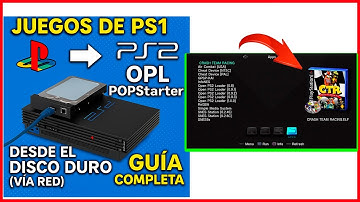 PS1 GAMES on PS2 with OPL APPS and POPStarter from HDD without USB without MC (PROCESS via NETWORK)