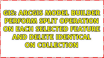 ArcGIS Model Builder perform split operation on each selected feature and delete identical on...