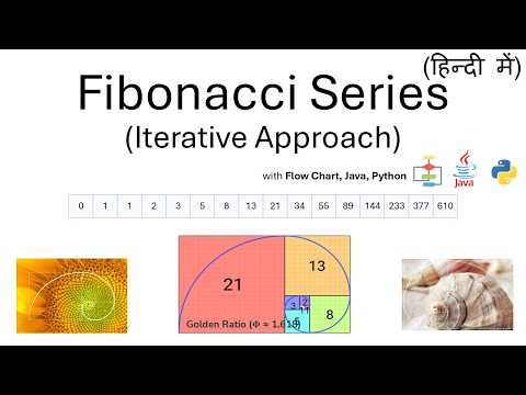 Fibonacci Series (Iterative Approach) | Flowchart + Java + Python Code | Easy Explanation | Hindi