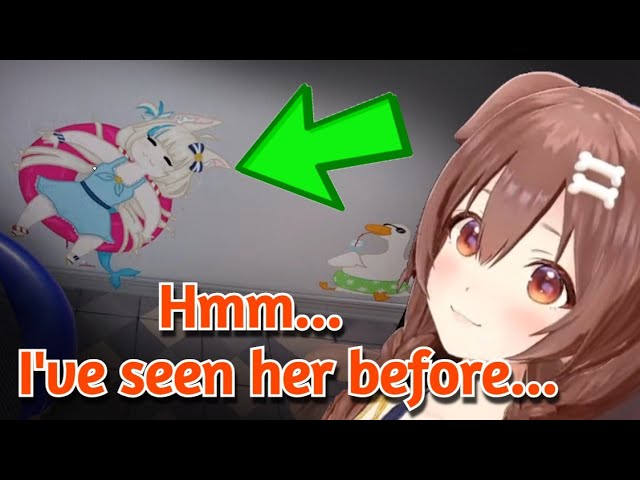 When Korone Found the Saba Cameo in Waterpark Simulator [Hololive]