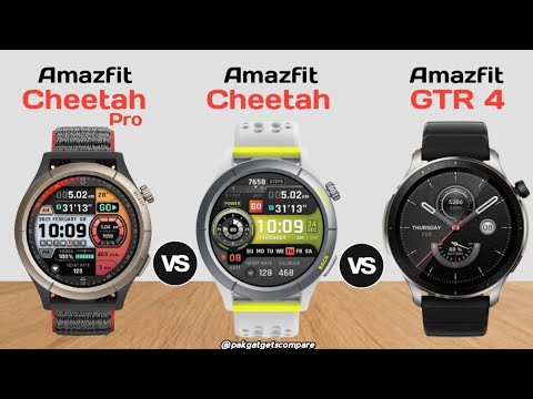 Amazfit Cheetah Pro VS Amazfit Cheetah VS Amazfit GTR 4 - YouTube