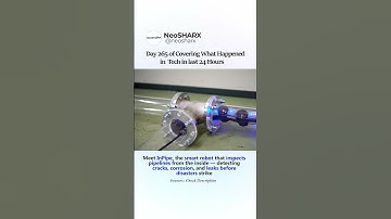 Meet InPipe, the smart robot that inspects pipelines from the inside — detecting cracks,