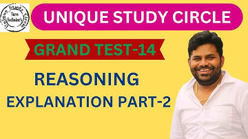 GRAND TEST-14 REASONING EXPLANATION PART-2