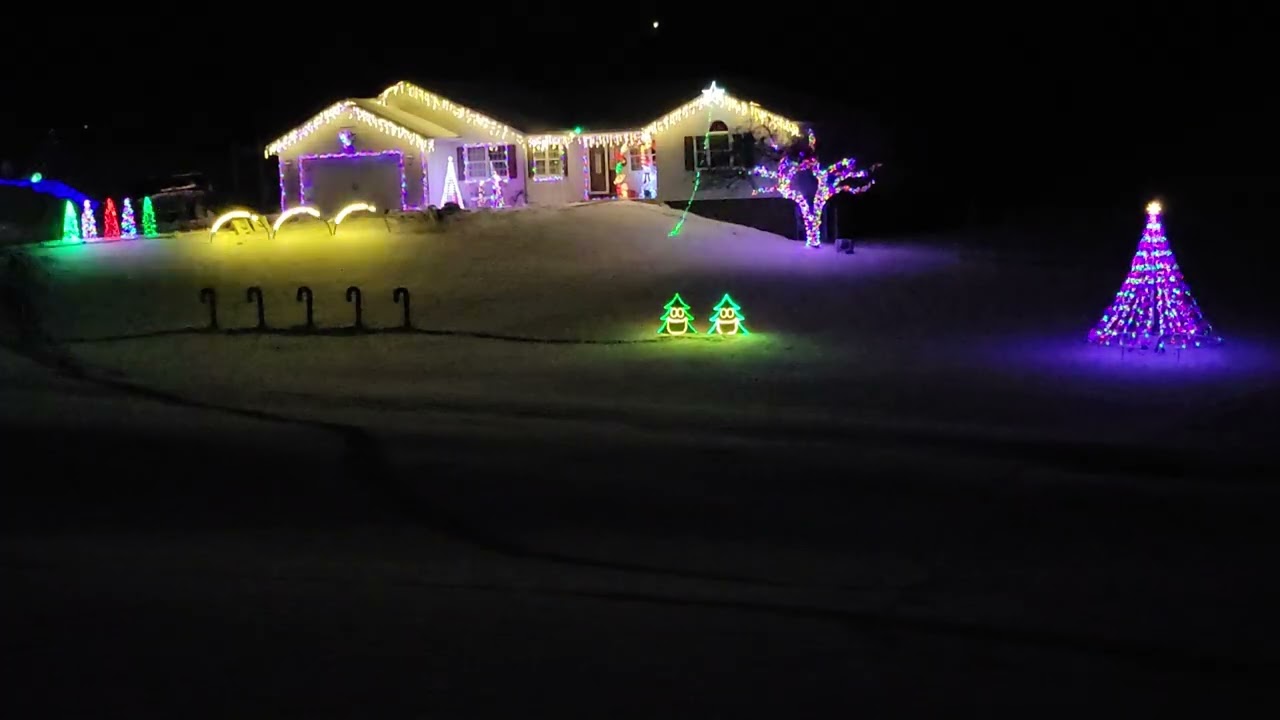 2025 Christmas Light Show Frosty The Snowman