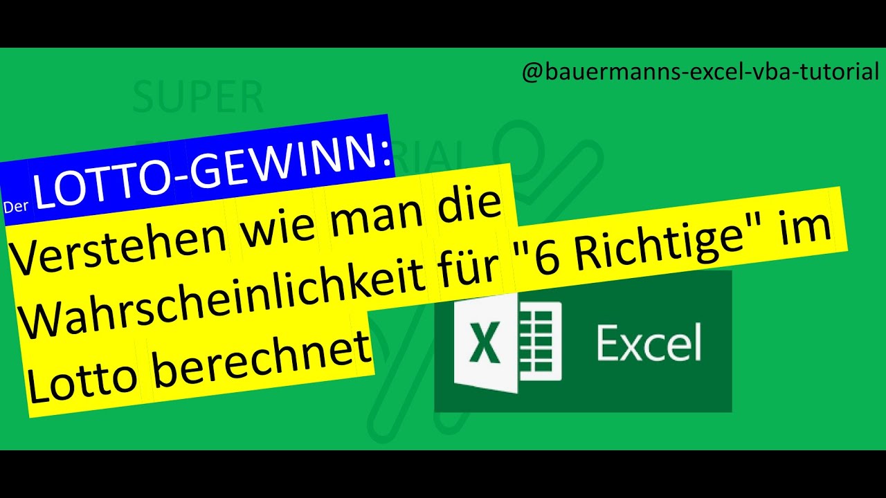 Wahrscheinlichkeit Lotto 6 Aus 49 Berechnen