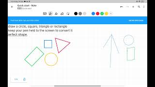Nebo- Draw and hold to straighten shape screenshot 3