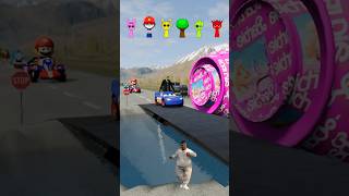 🤩Cameraman &amp; SuperMario &amp; ThomasTrain &amp; Ironman &amp; GummyBear &amp; PoppyPlaytime VS Barbie Bollard