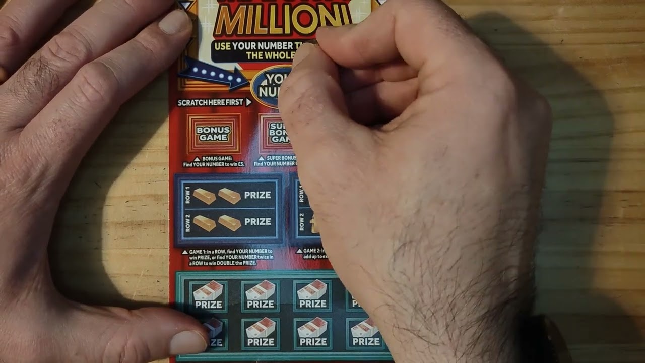 new match a million scratch cards Tuesday 1st 2022 £10 in play