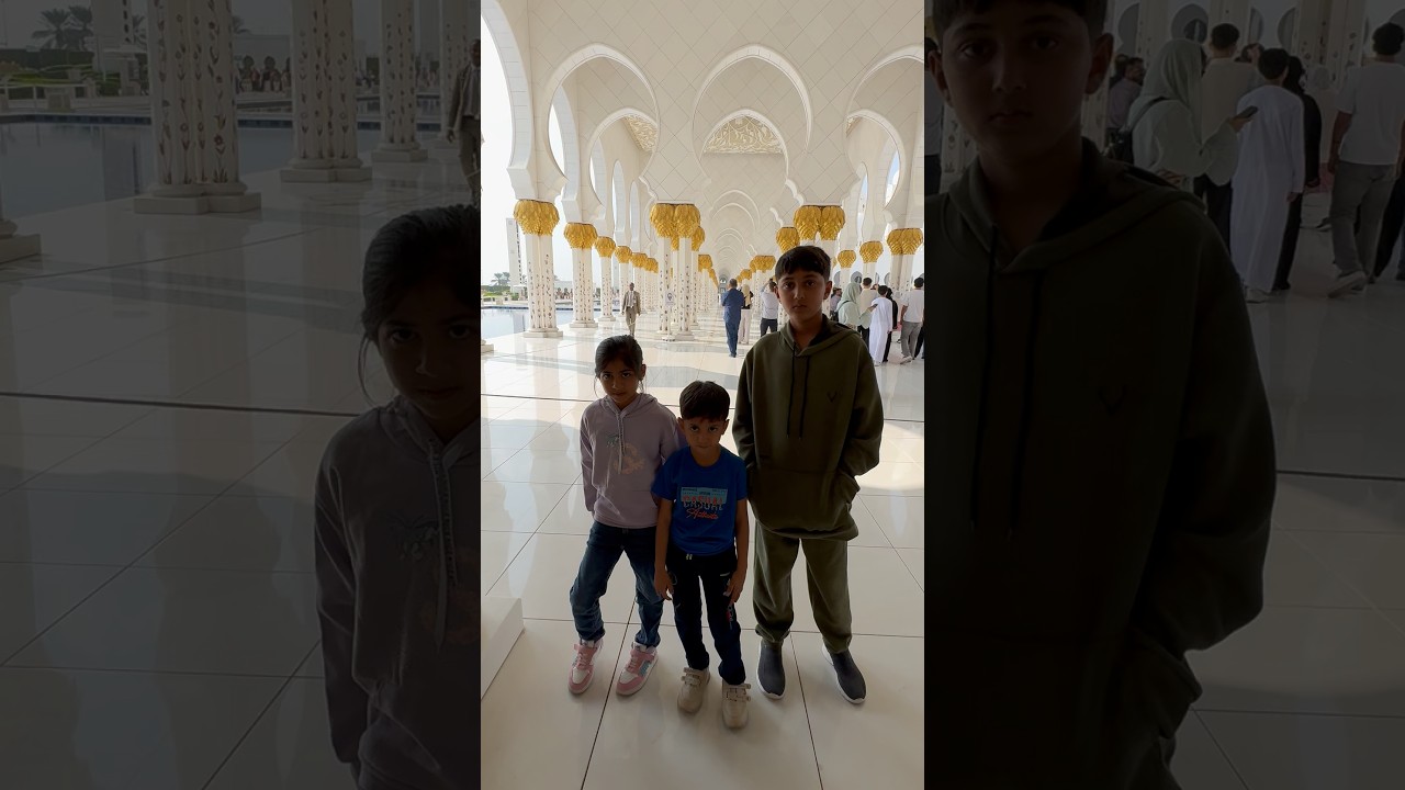 Maaz Muawaz and Azbah Visit to Shaikh Zyed Masjid