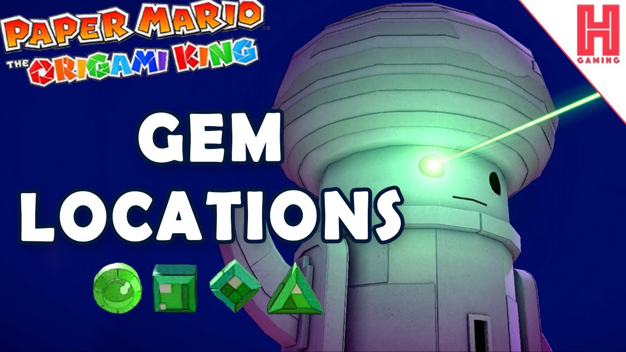 All 4 Ancient Slabs (Towers) Gem Locations Paper Mario The Origami