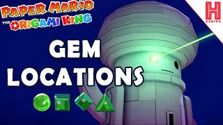 All 4 Ancient Slabs (Towers) Gem Locations  - Paper Mario - The Origami King screenshot 1