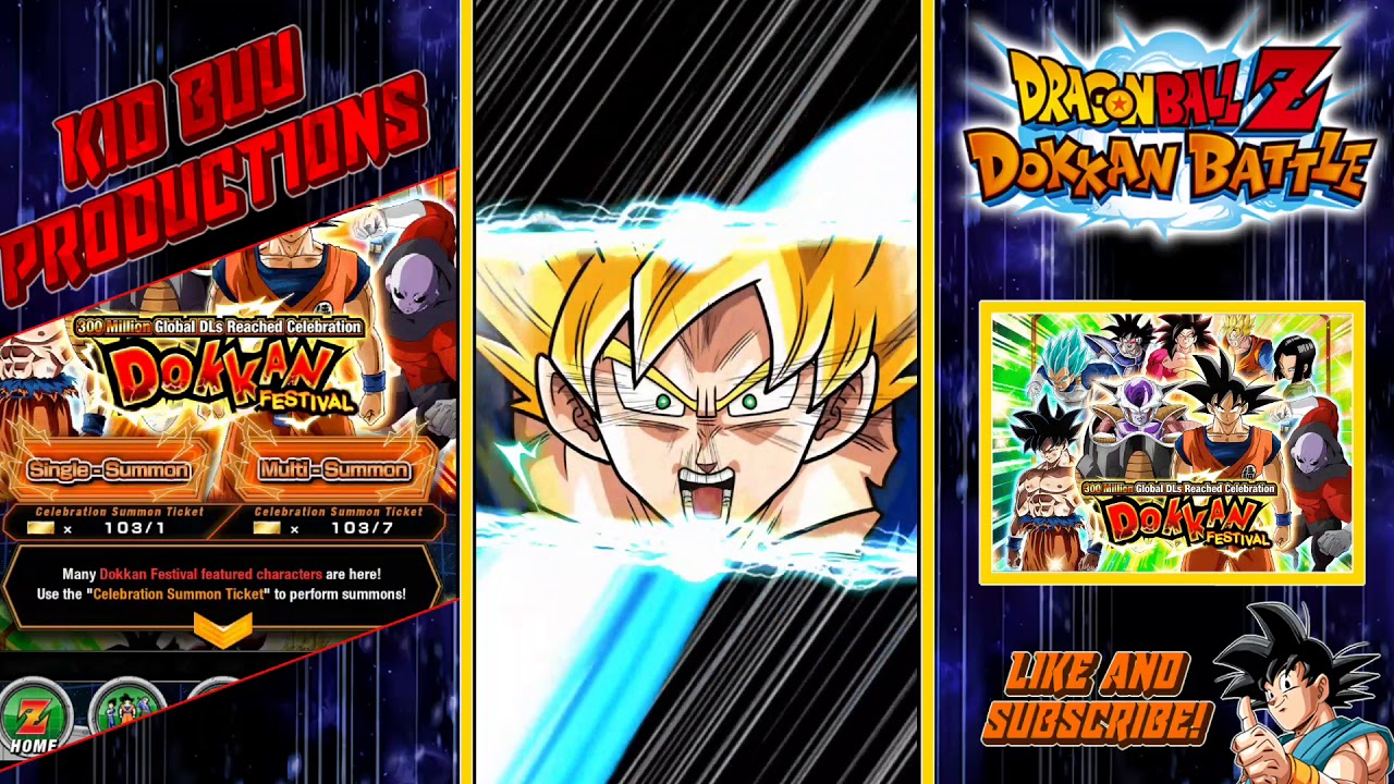 Dokkan Battle 300M Download Ticket Summons!