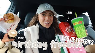 THE BEST BIRTHDAY FREEBIES | where and how to get them