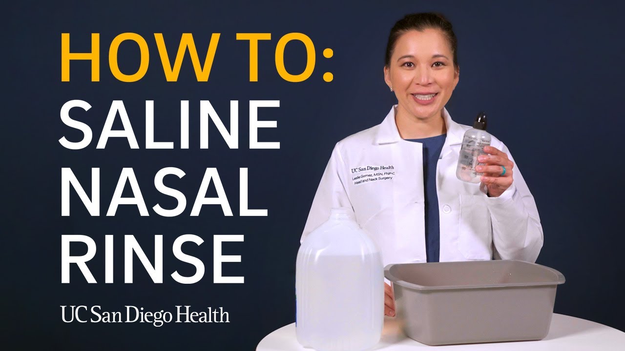 Make your own saline rinse: Combat sinus infections