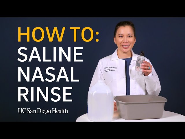 Saline Nasal Rinse How To 