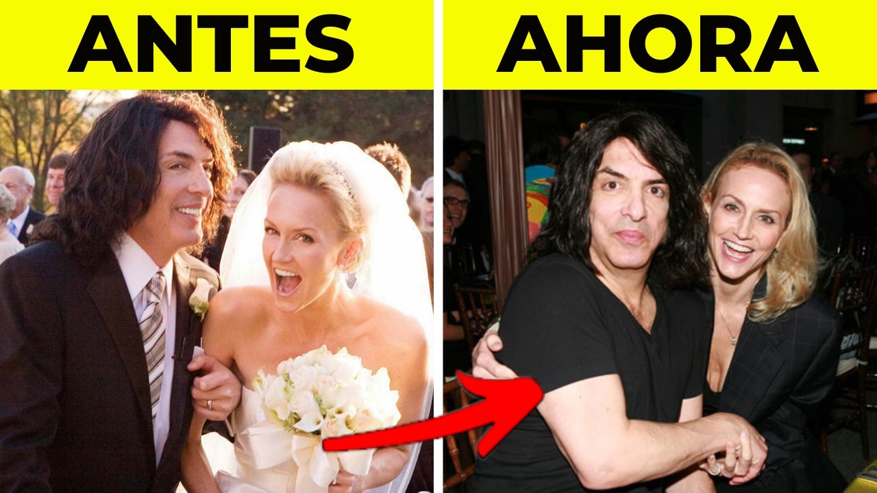 50 Estrellas de ROCK y sus PAREJAS | Antes y Después