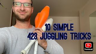 10 simple 423 club juggling tricks