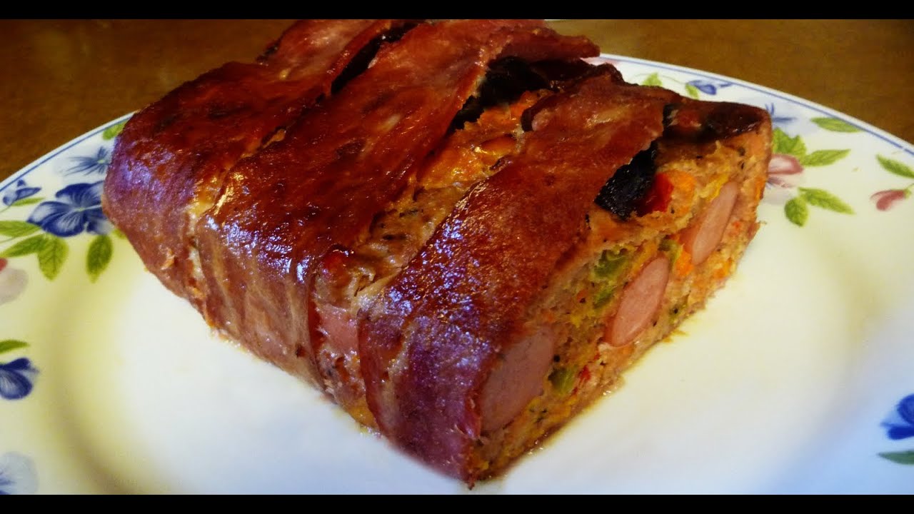 Meatloaf Wrapped in Bacon Recipe - YouTube