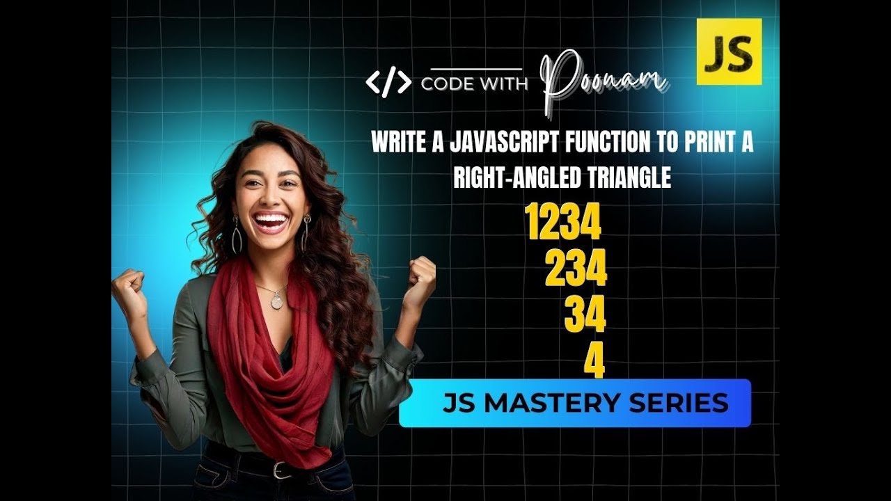 Day 15– Print Downward Right-Aligned Number Pattern in JavaScript | 30 ...