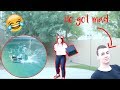 I THREW MY BROTHERS PS4 IN THE POOL PRANK ~