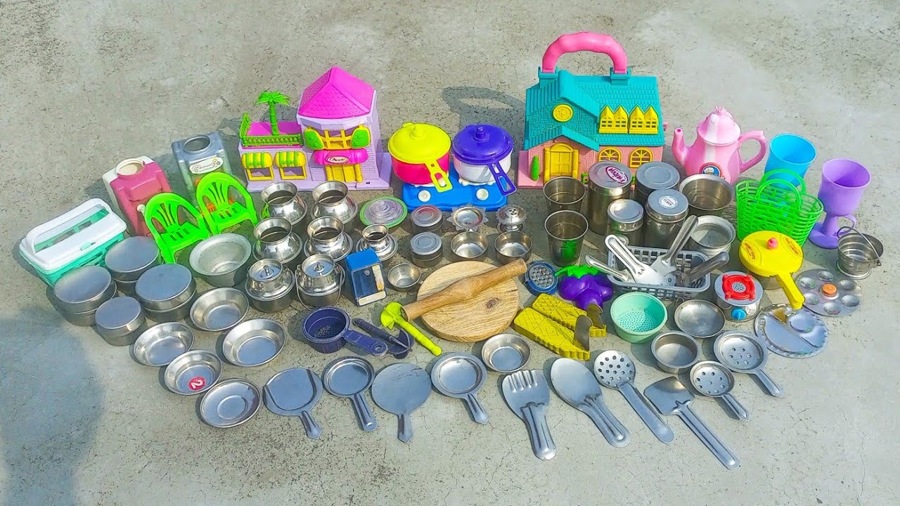 8 Minutes Satisfying with Unboxing Hello Kitty Kitchen Set | How to Make Mini Kitchen Set for Real