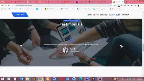 Build One Page Responsive Website Using BOOTSTRAP 4, HTML5 and CSS3