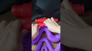 Red VS Purple Pop tubes ASMR satisfying sound 543 poptubeasmr satisfyingsound poptubesound