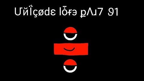 Unicode Lore part 91