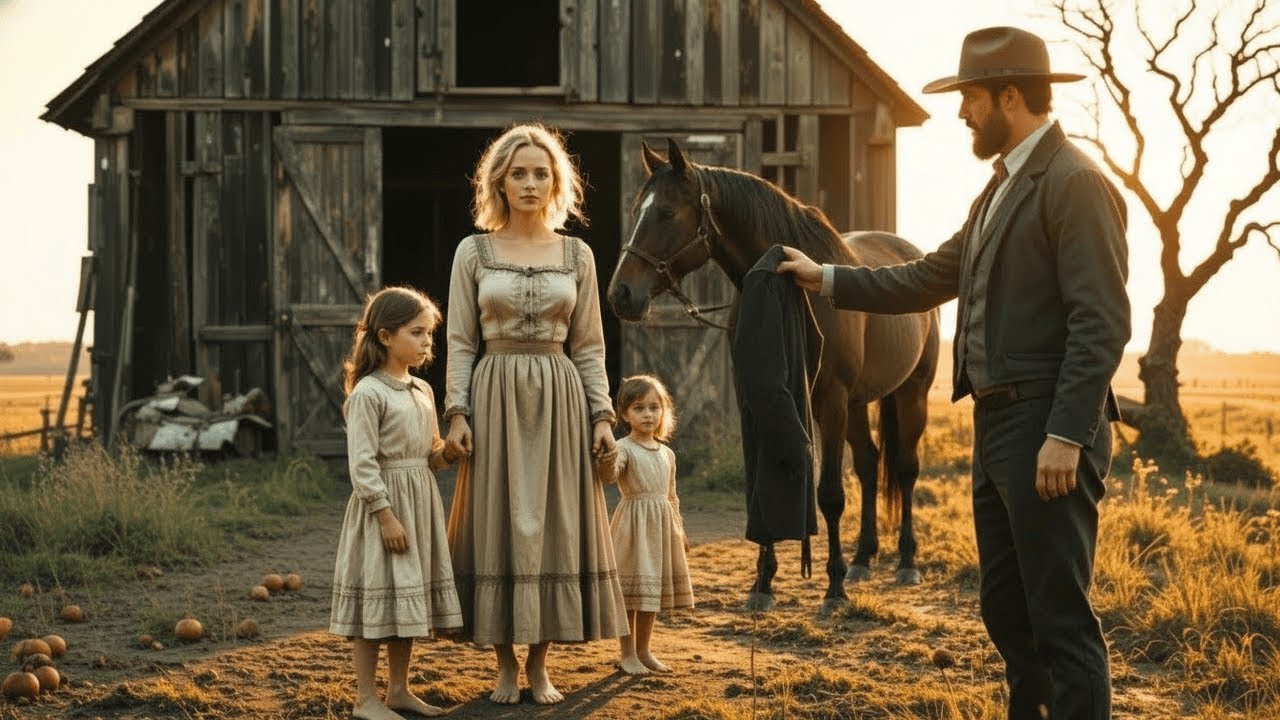 Une mère affamée et ses filles ont mangé des pommes pourries — jusqu’à la bonté d’un cow-boy.