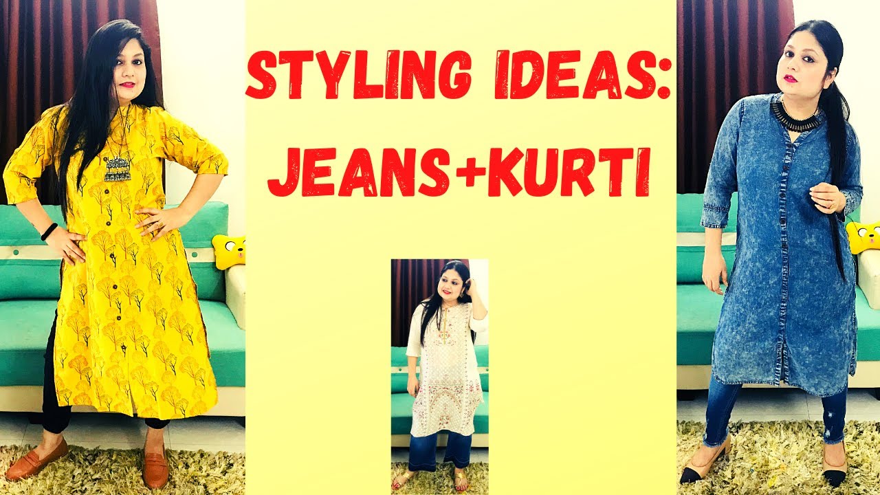 Chic festive Looks : Pairing Kurtis with Classic Denim Jeans