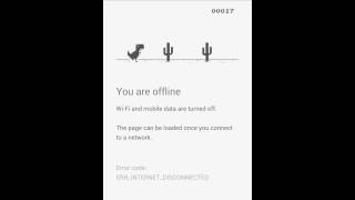 Google Chrome Easter Egg - No Internet Connection