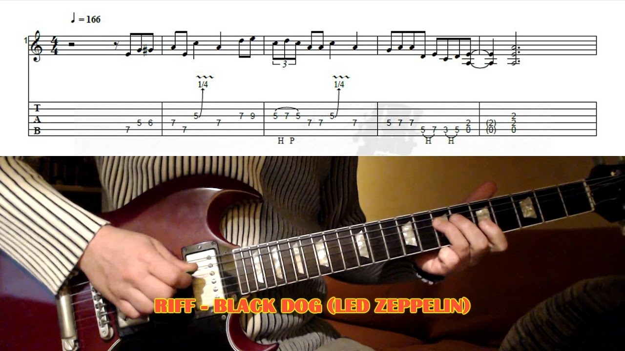 led zeppelin black dog guitar pro tab download