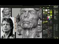 Mick Jagger, zbrush bust sculpting.