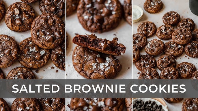 Salted Brownie Cookies (The Best!) - Tutti Dolci Baking Recipes