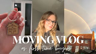 moving vlog 🏠| getting the keys, move with us as FIRST TIME BUYERS + empty house tour