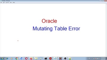 Mutating Table Error