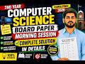 2nd Year Computer Science Paper 2026 | Morning Session | Objective + Subjective