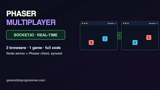 Phaser Multiplayer Tutorial — Socket.io, 2 Browsers Synced screenshot 5