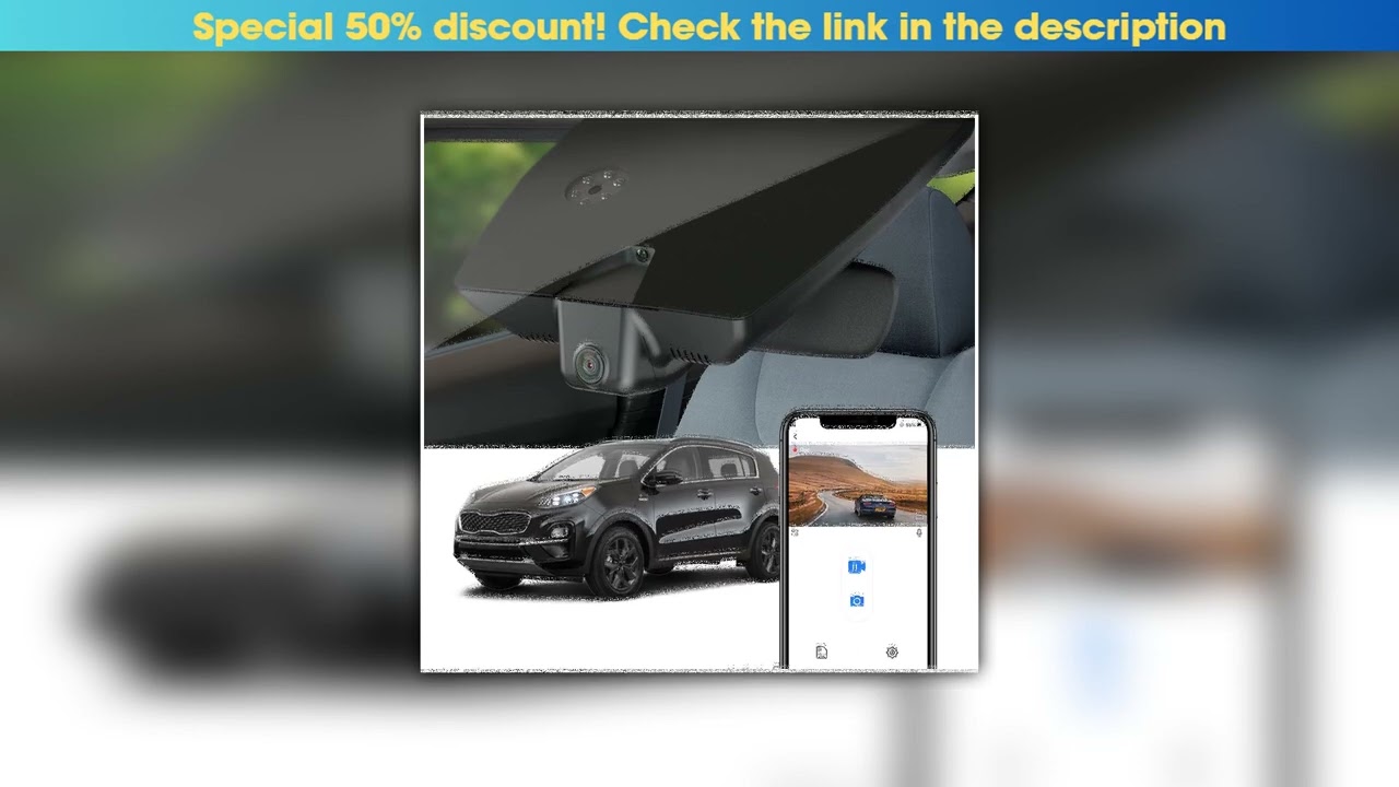 Review Fitcamx 4K Dash Cam for Kia Sportage 2017-2025, Car DVR Camera with WiFi App, Loop Recording