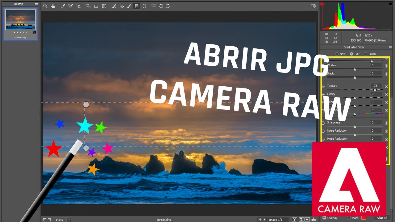 Abrir Raw o Jpg con Camera raw para Photoshop 2020 - YouTube